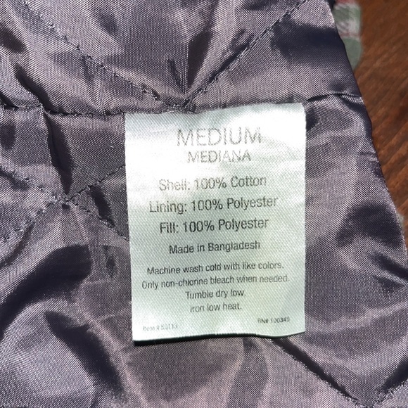 Quilted Hoodie & Plaid Jacket Size M - Picture 6 of 6